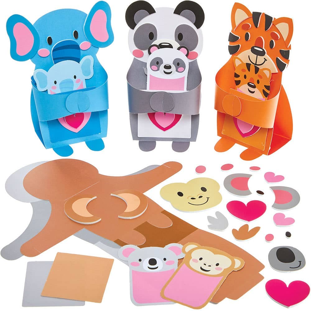 Mum & Baby Animal Cuddle Cards (Pack of 5)