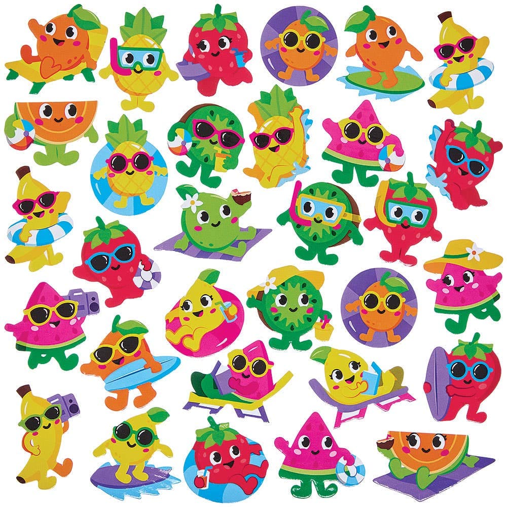 Summer Fruit Foam Stickers (Pack of 150)