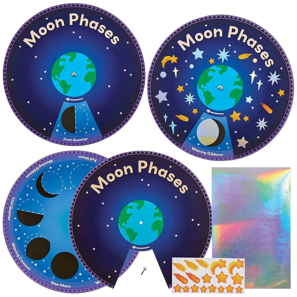 Moon Phase Sticker Wheel Kits (Pack of 5)