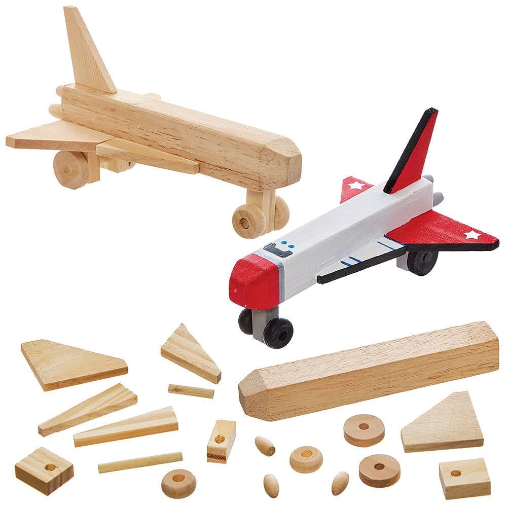 Wooden Space Shuttle Kits (Pack of 2)