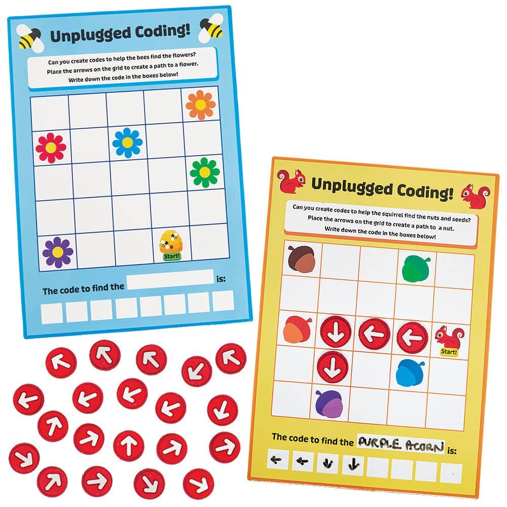 Unplugged Coding Puzzle Games (Pack of 5)