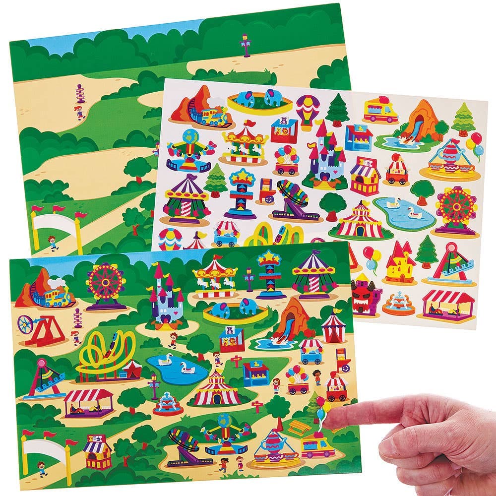 Fairground Sticker Scenes (Pack of 4)