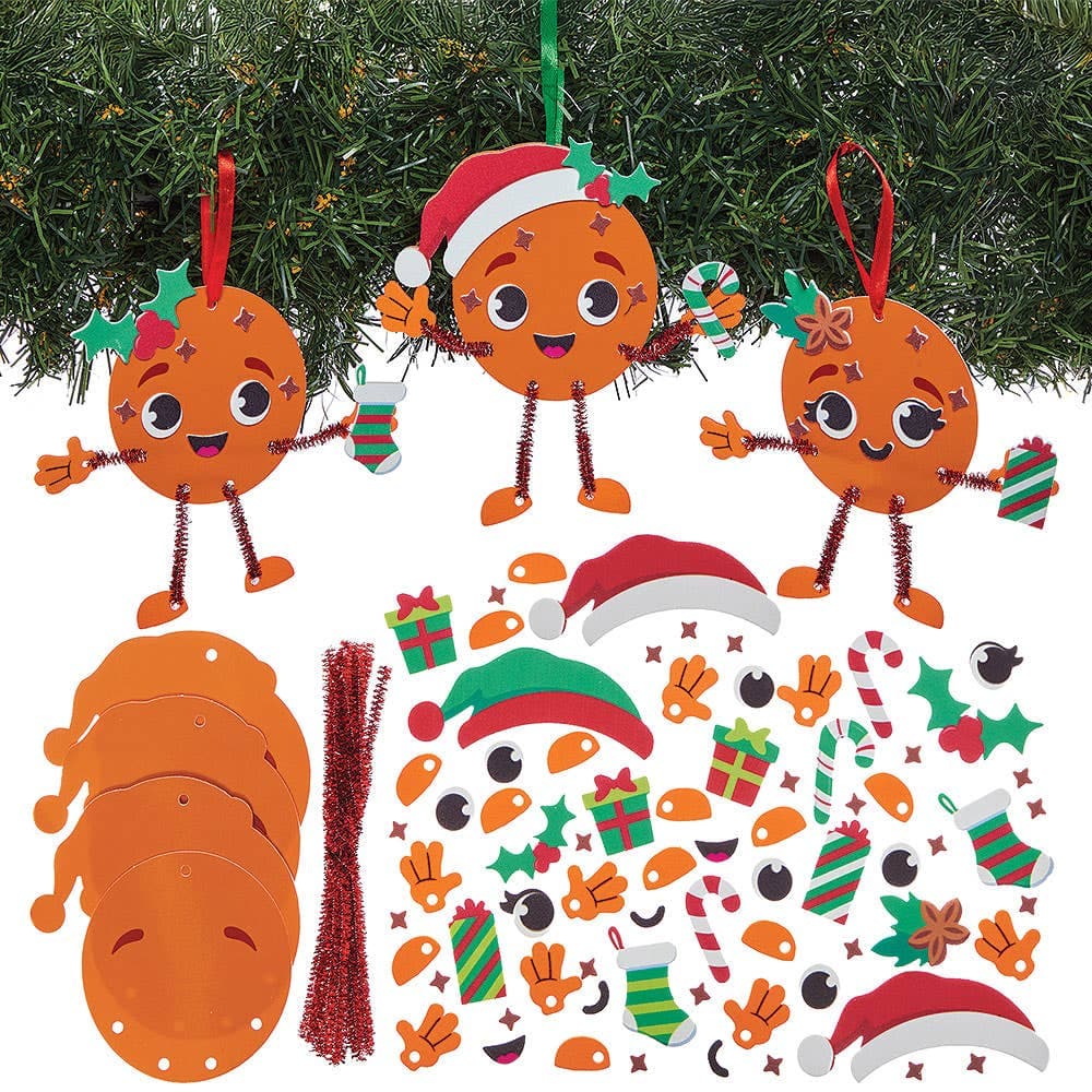 Christmas Orange & Clove Mix & Match Decoration Kits (Pack of 8)
