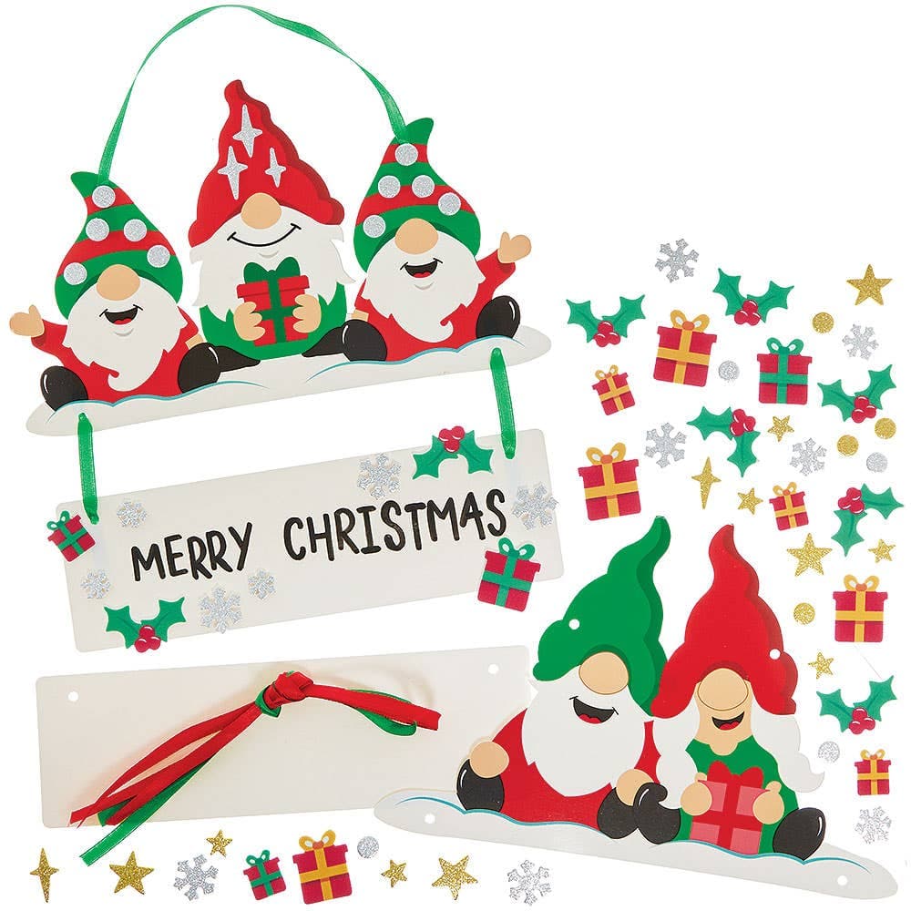Christmas Gonk Personalised Decoration Kits (Pack of 4)