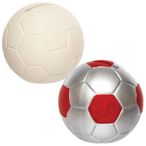 Football Ceramic Money Banks (Box of 2) Decoration Craft Kits