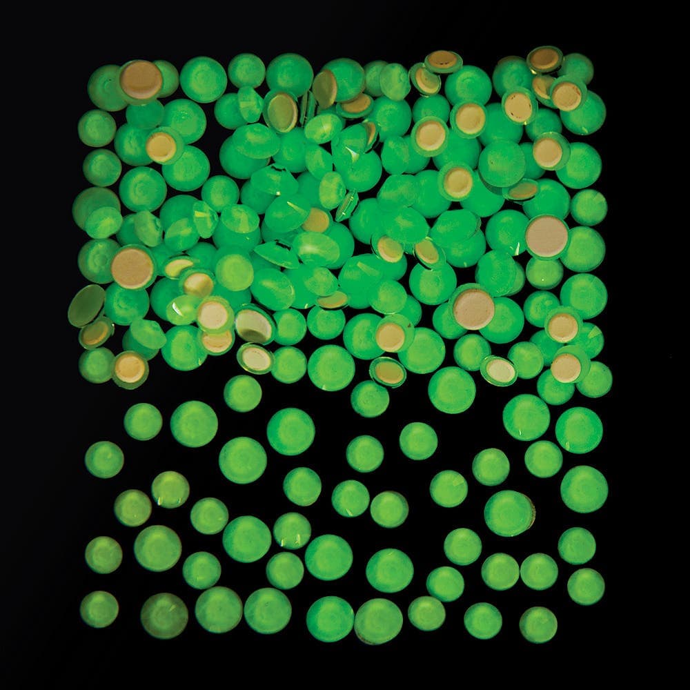 Glow in the Dark Self-Adhesive Acrylic Jewels (Pack of 200) Craft Embellishments