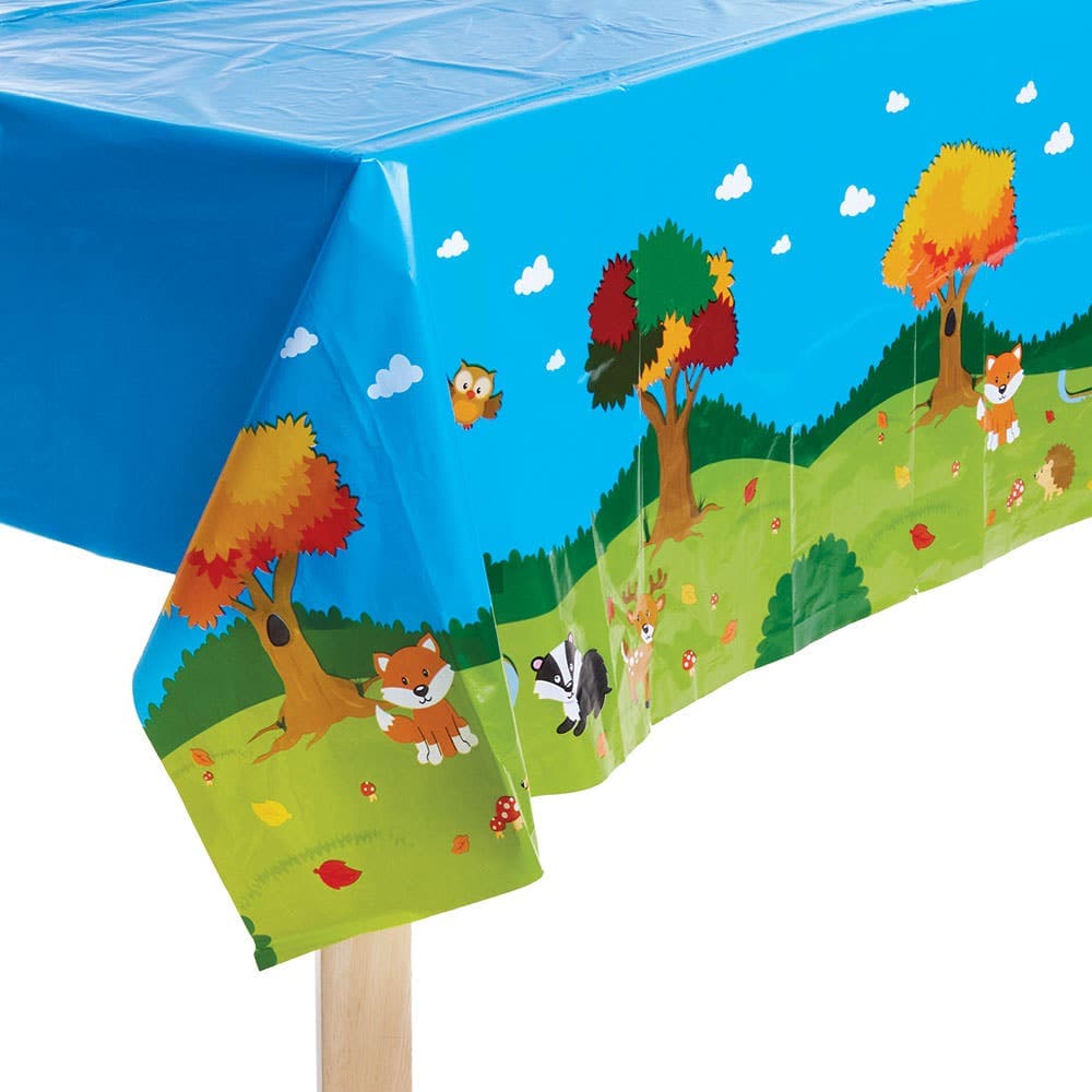 Woodland Animals Party Table Cover (Each) Party Tableware