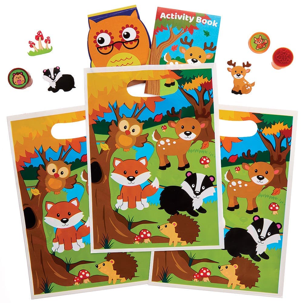 Woodland Animals Party Loot Bags (Pack of 10) Party Bags