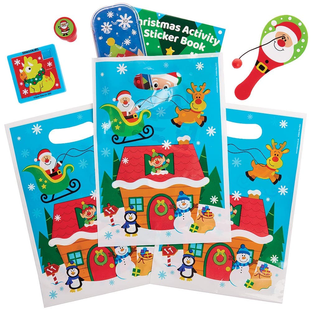 Christmas Party Loot Bags (Pack of 10) Christmas Party Supplies