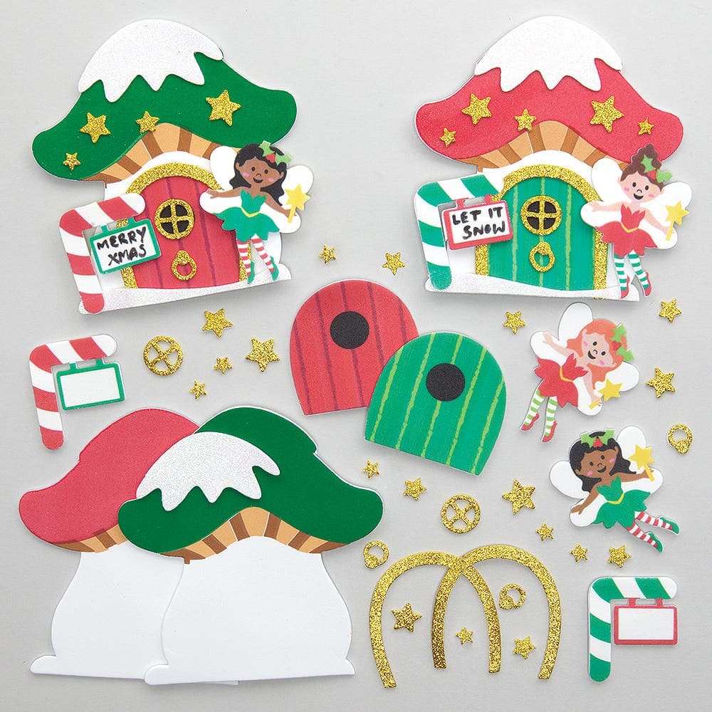 Christmas Fairy Door Kits (Pack of 4) Christmas Crafts