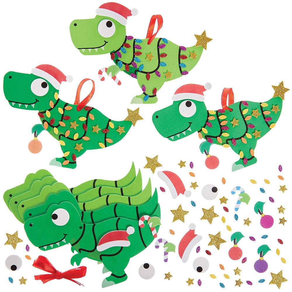 Tree-Rex Dinosaur Mix & Match Decoration Kits (Pack of 8)