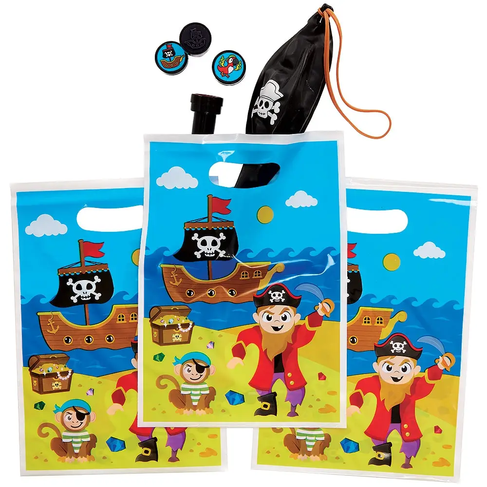Pirate Party Loot Bags (Pack of 10) Party Bags