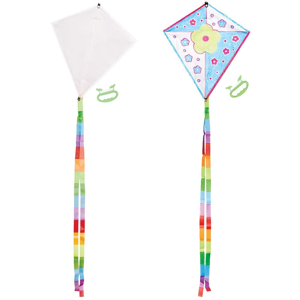 Design Your Own Kites (Pack of 2) Decoration Craft Kits, Size 35cm x 40cm, Decorate & Personalise