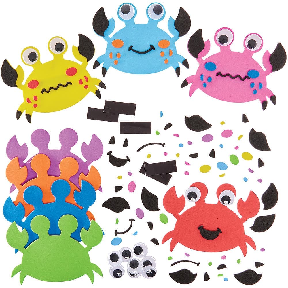 Crab Mix & Match Magnet Kits (Pack of 8) Art Craft Kits