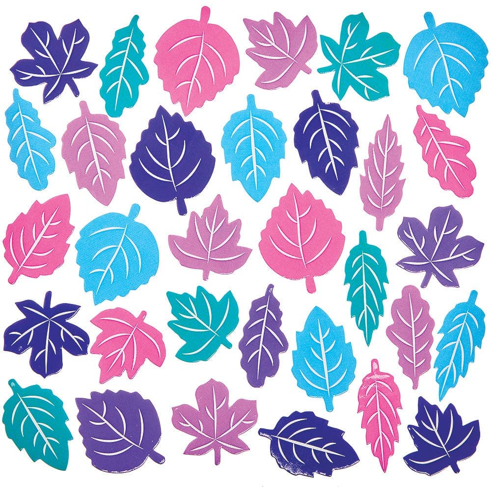 Winter Leaf Foam Stickers (Pack of 144)