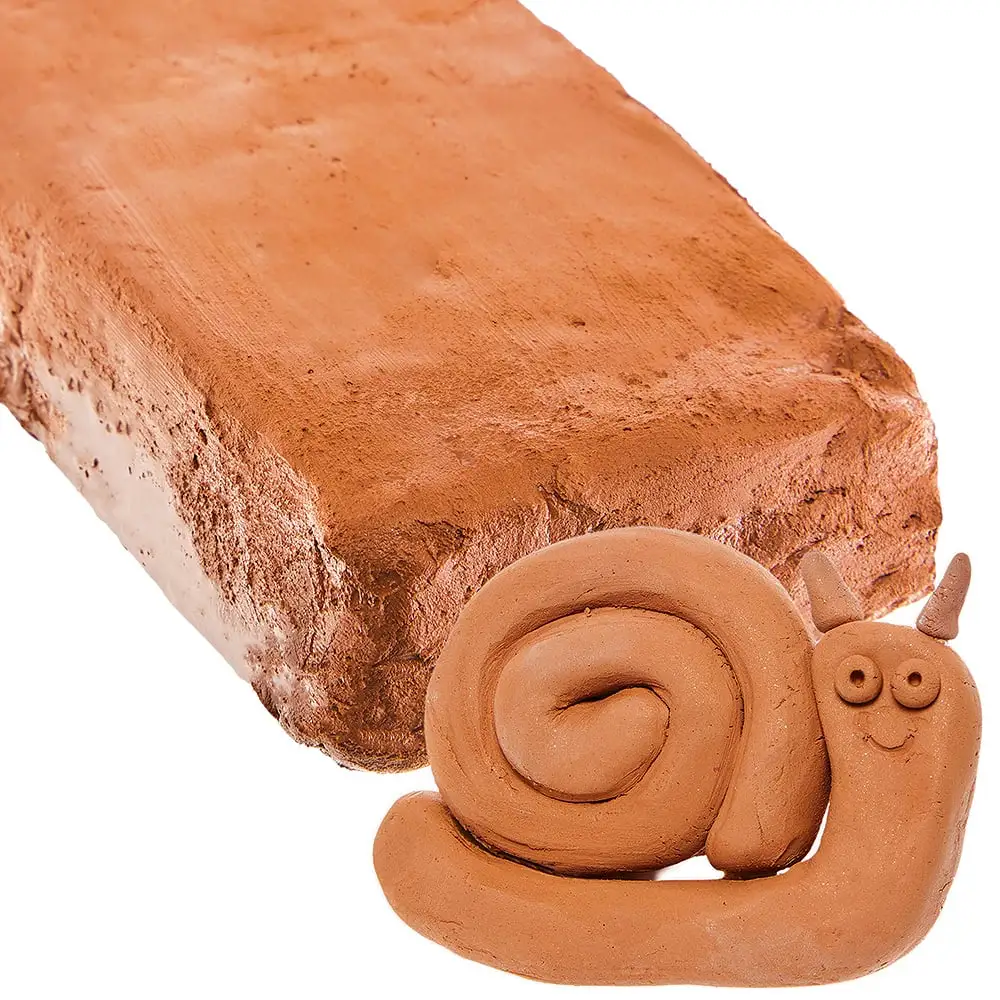 Terracotta Air Drying Clay (Pack of 1kg) Mineral & Water-Based Modelling, Sculpt, Dry & Paint
