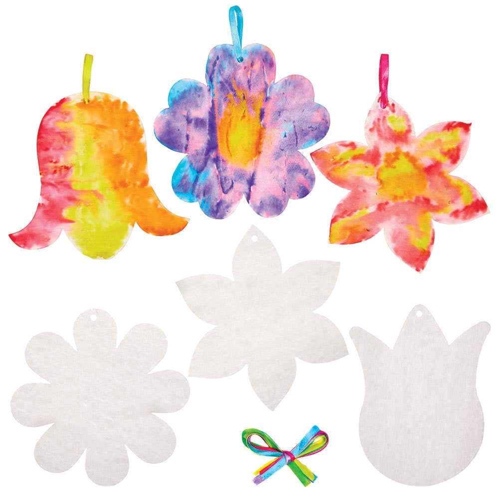 Flower Colour Diffusing Paper Shapes (Pack of 30)