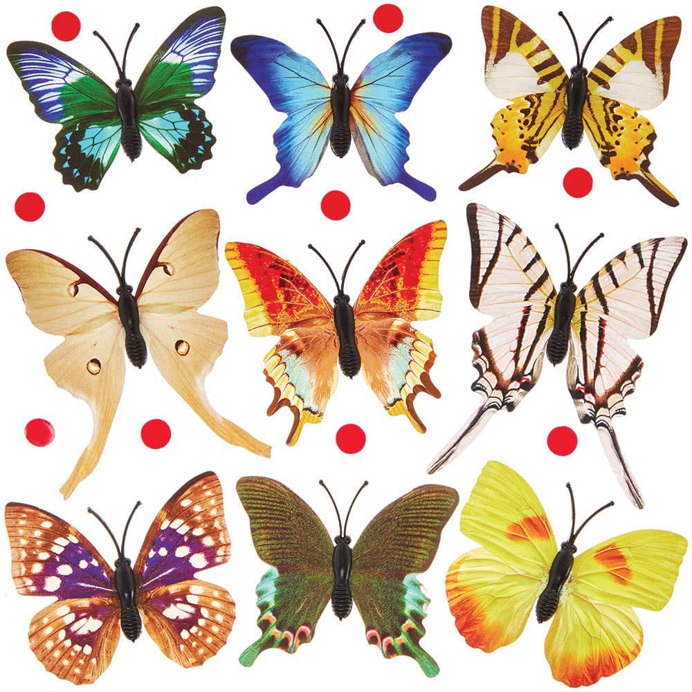 Self-Adhesive 3D Butterflies (Pack of 30)
