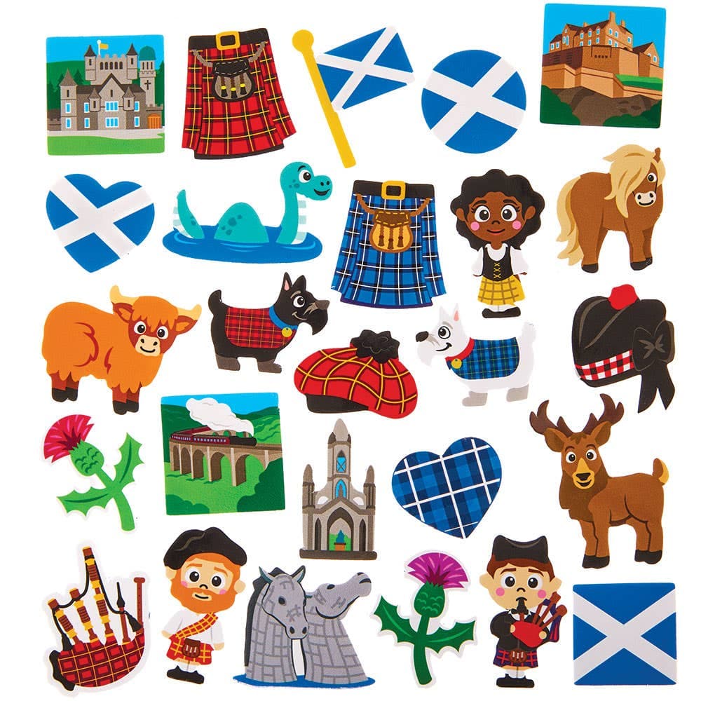 Scotland Foam Stickers (Pack of 150)