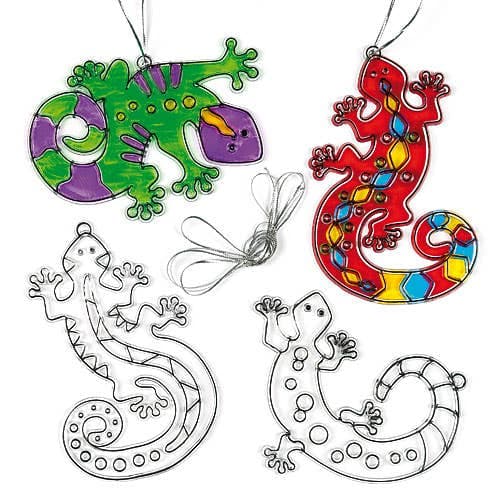 Gecko Suncatchers (Pack of 6) Decoration Craft Kits