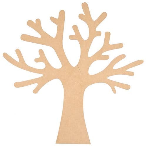 Giant Wooden Display Tree (Each) 3 Parts - Easy Assemble, Size 78cm Tall x 75cm Wide, Decorate & Personalise
