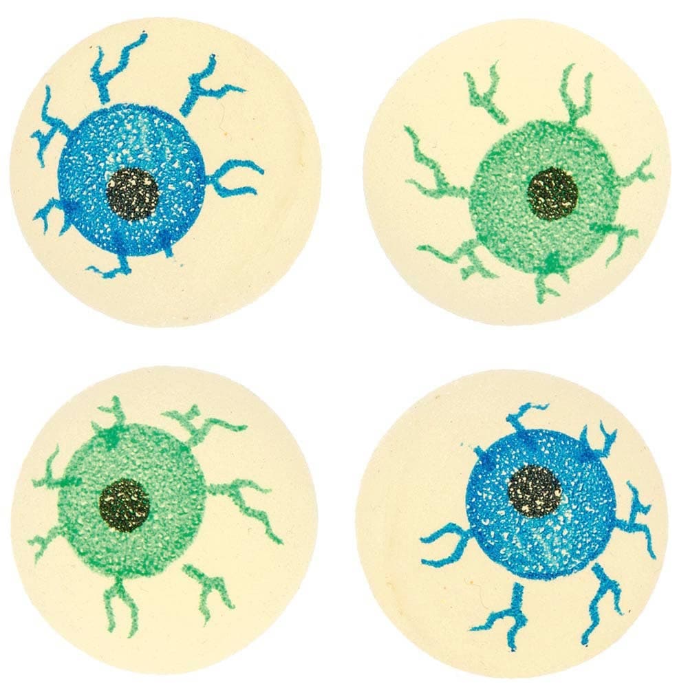 Glow in the Dark Eyeball Jet Balls (Pack of 6)