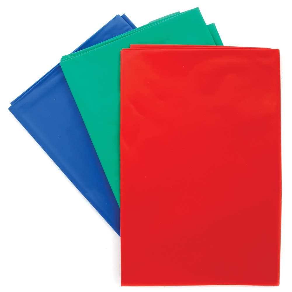 Heavy Duty Splash Mats (Pack of 3) Art Supplies, Art Materials 3 bright colours - Red, Green & Blue