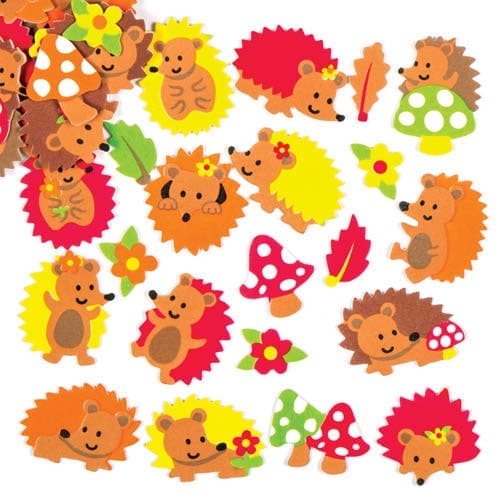 Hedgehog Foam Stickers (Pack of 120) Stickers