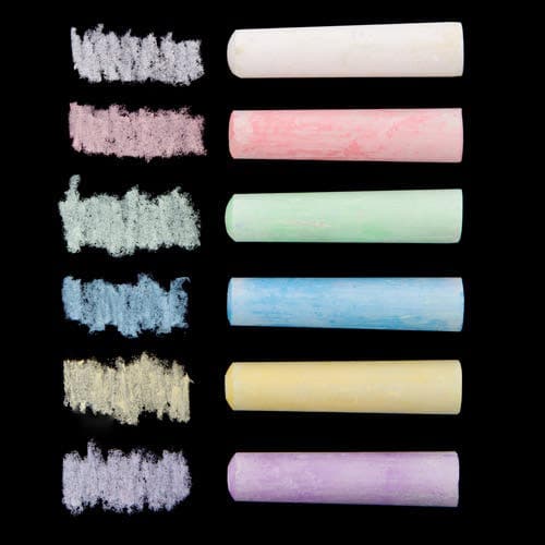 Jumbo Chalk Value Pack (Tub of 50) Drawing 8 assorted colours
