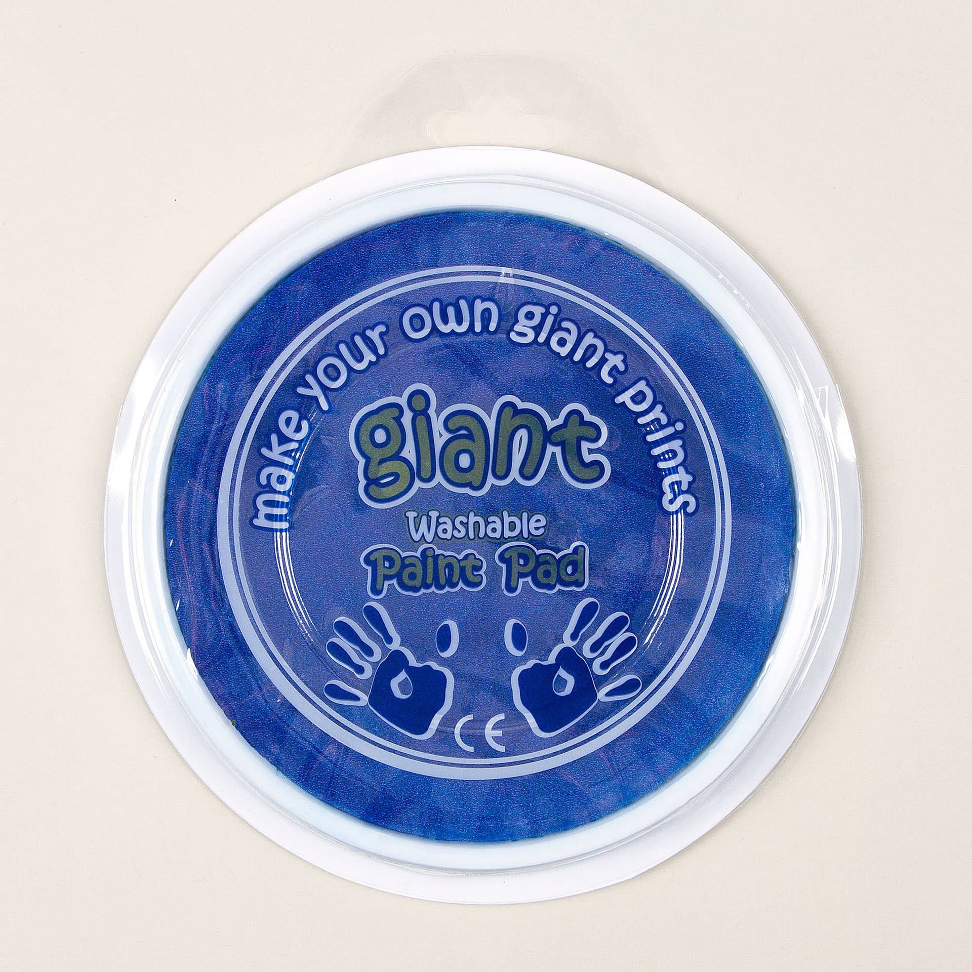 Blue Jumbo Paint Pads (Each) 15cm Ink Pad, Washable Paint, Art Supplies