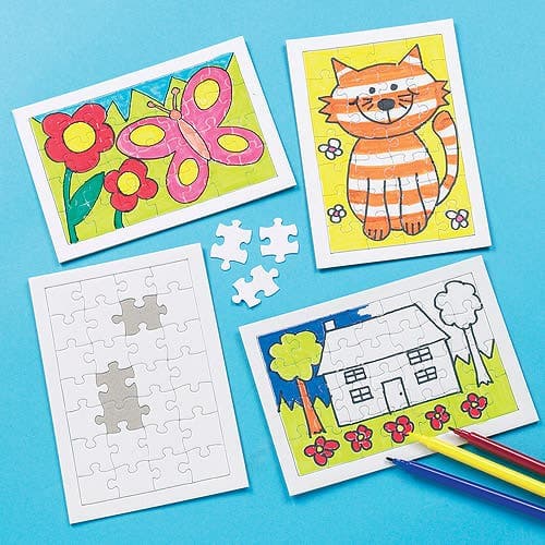 Jigsaw Puzzle Blanks (Pack of 6) Creative Play Toys