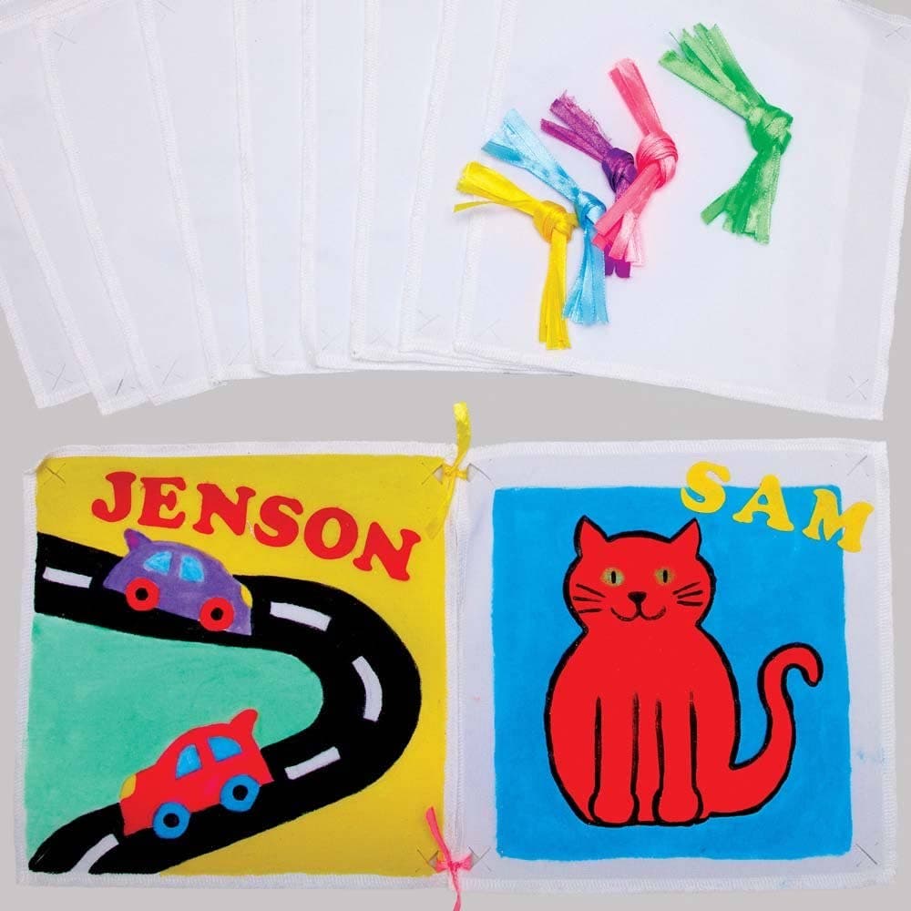 Make A Memory Patchwork Wall Hanging Kit (Each) Decoration Craft Kits 5 assorted ribbon colours - Pink, Yellow, Purple, Green & Blue