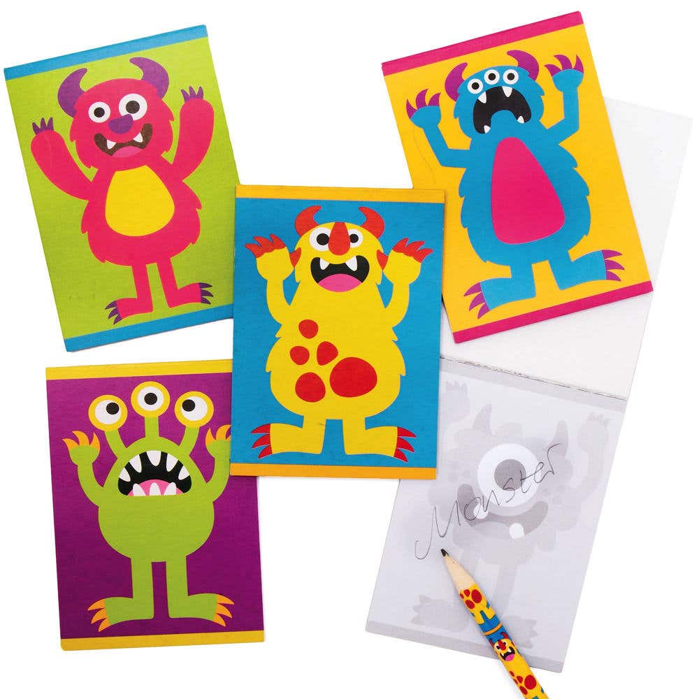 Monster Bunch Notepads (Pack of 12) Halloween Toys, Party Bag Fillers