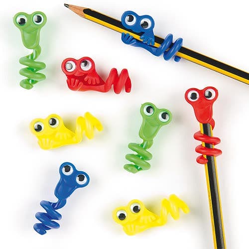 Monster Pencil Toppers (Pack of 8) Halloween Toys, Party Bag Fillers, Plastic With Wiggle Eyes, 4 Assorted Designs