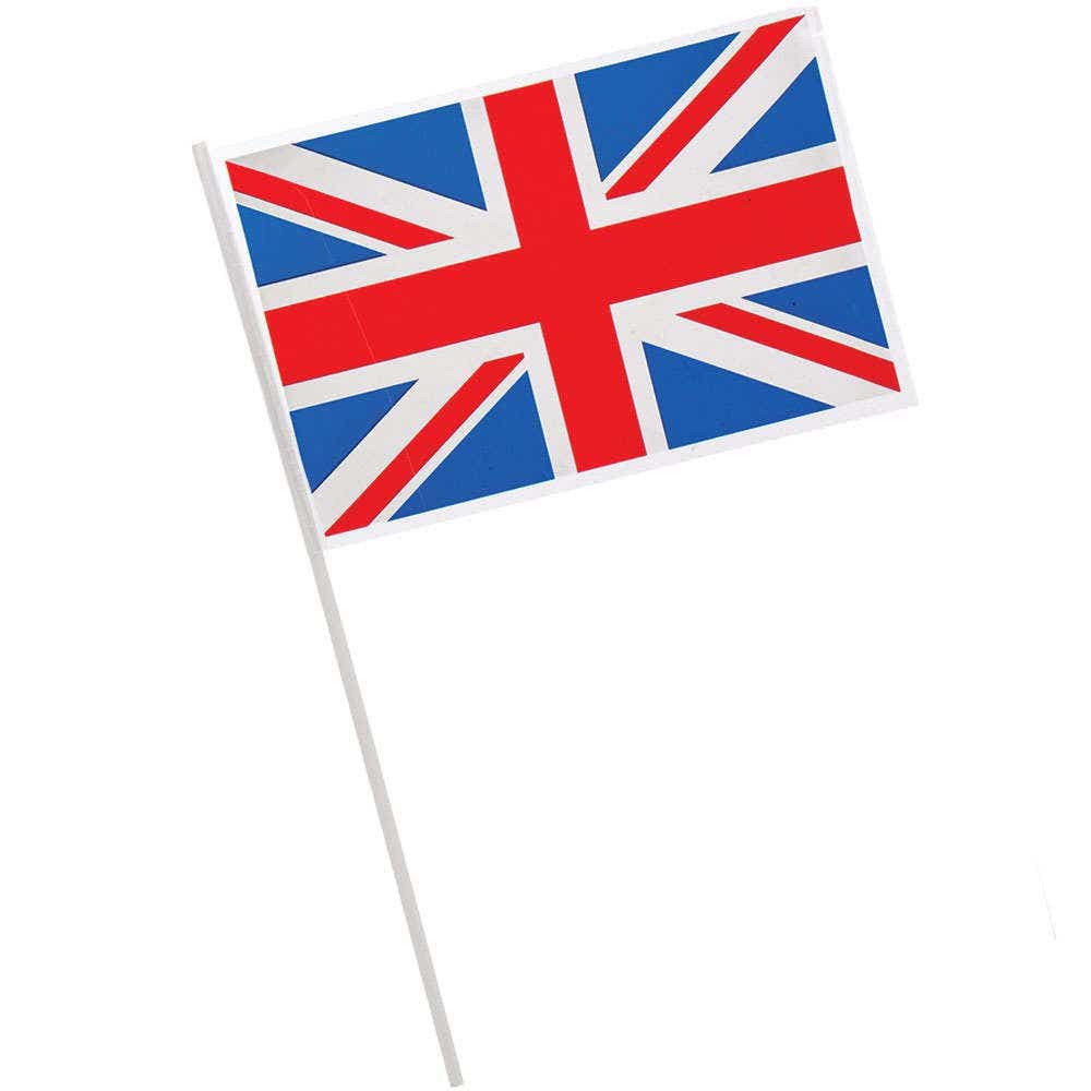 Union Jack Hand Waving Flags (Pack of 12) Party Decorations