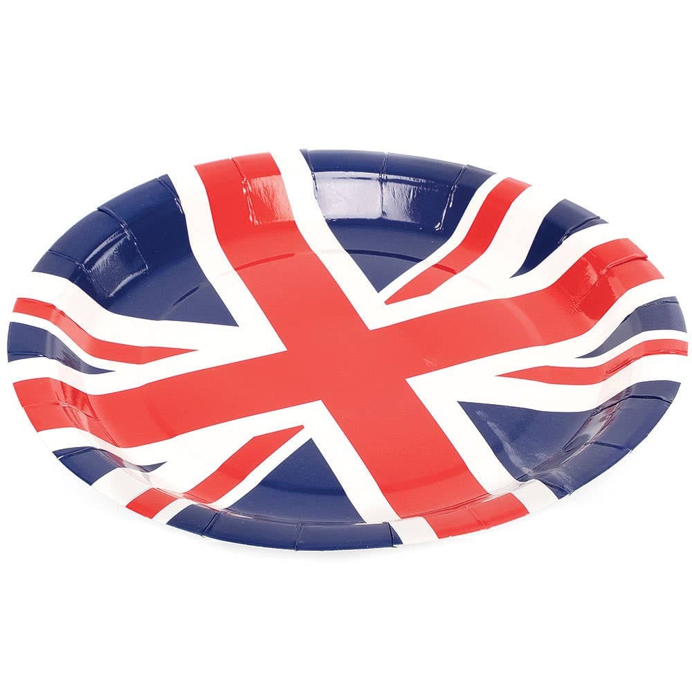 Union Jack Paper Plates (Pack of 20) Party Tableware