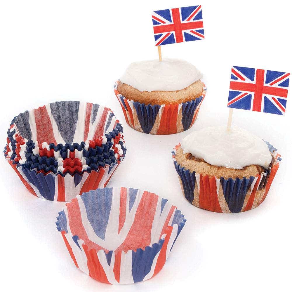 Union Jack Cupcake Cases (Pack of 100) Party Tableware