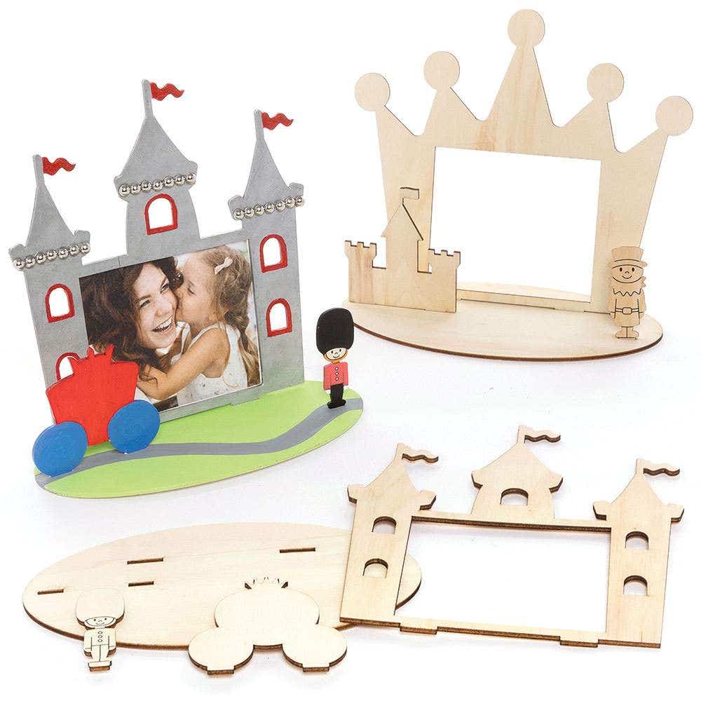 Value Wooden Photo Frame Kits (Pack of 4) 2 Royal Designs, Wooden Crafts For Kids