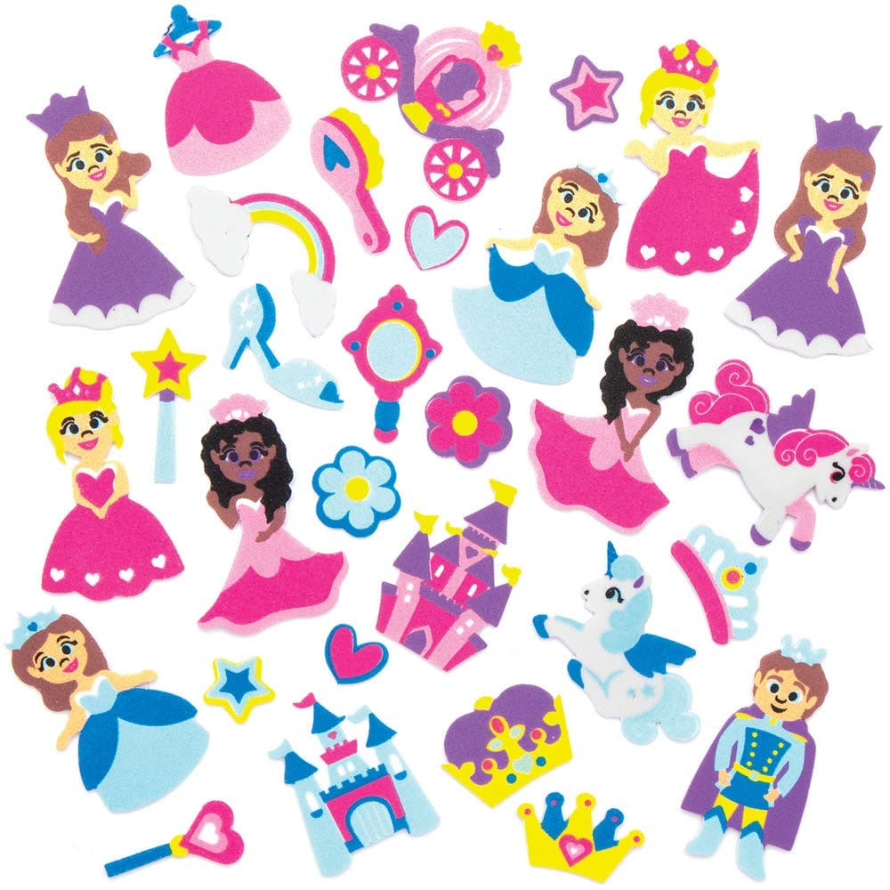 Princess Foam Stickers (Pack of 120) Stickers