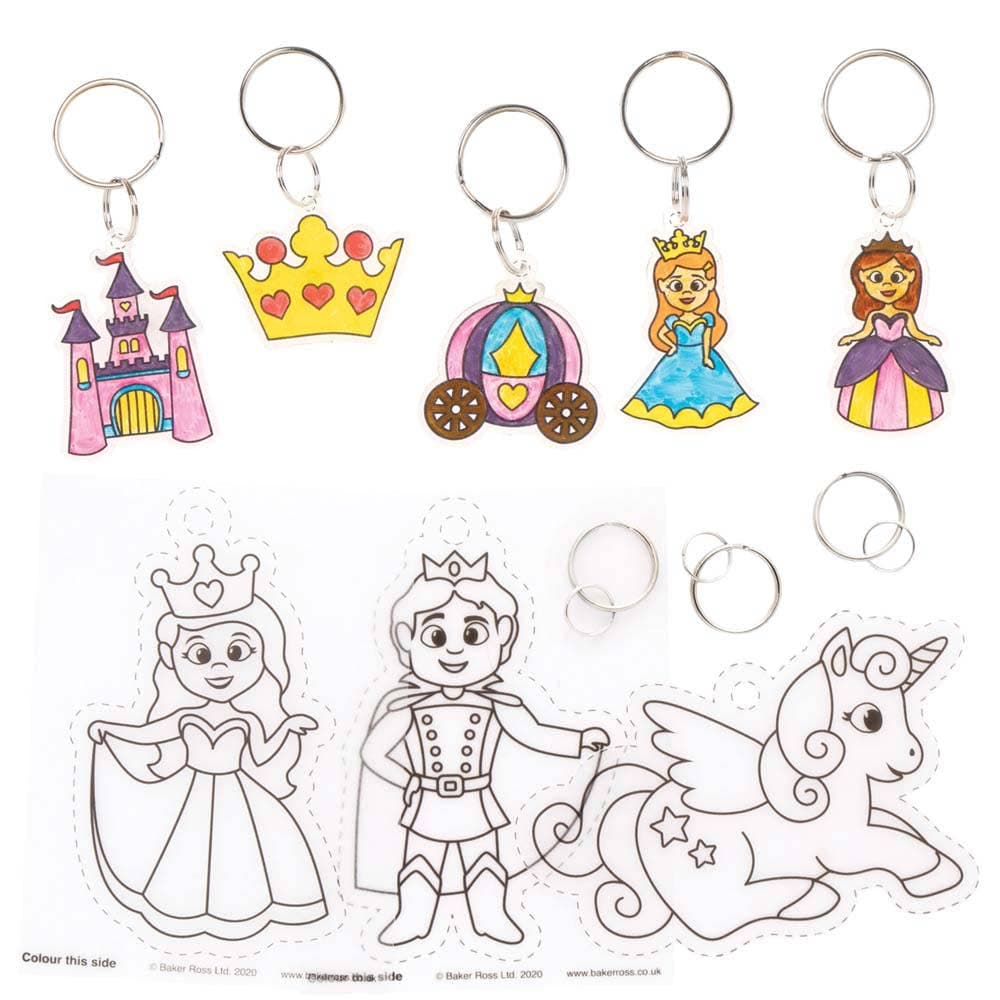 Princess Super Shrink Keyrings (Pack of 8) Small Toys