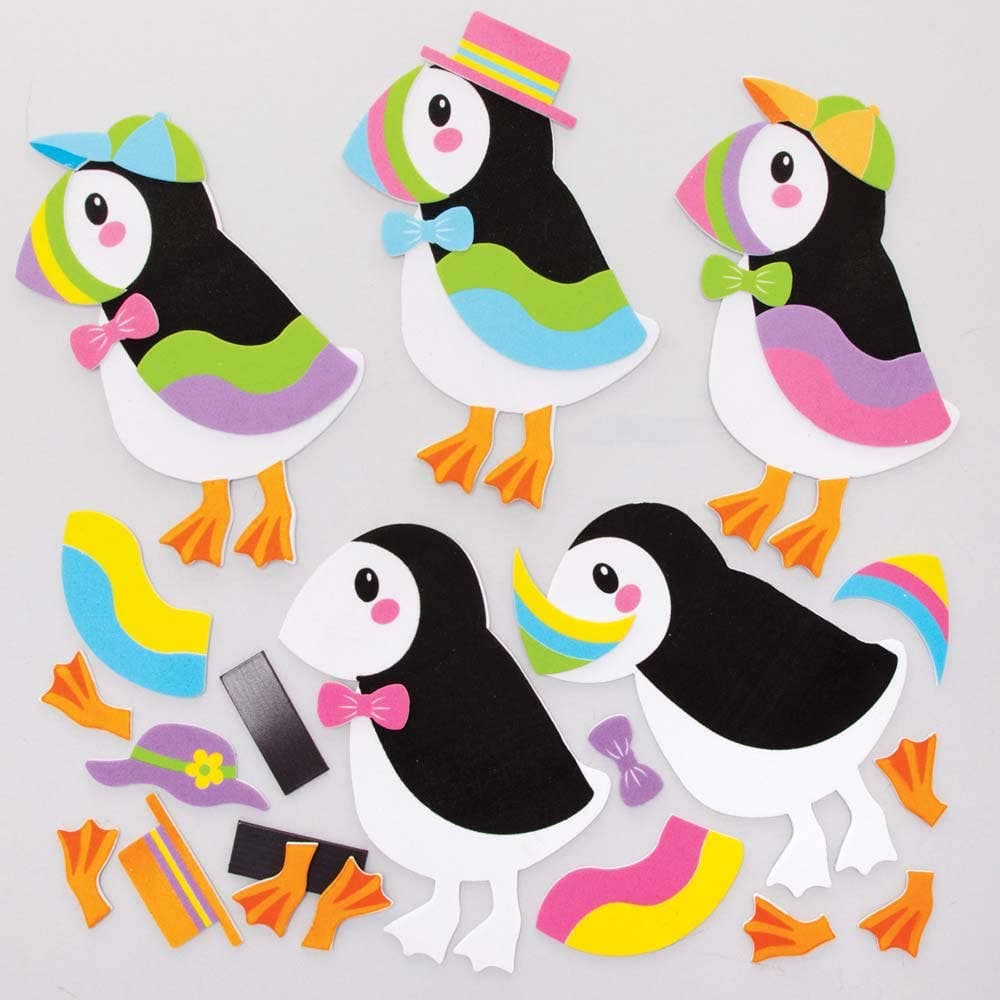 Puffin Mix & Match Magnet Kits (Pack of 8) Art Craft Kits