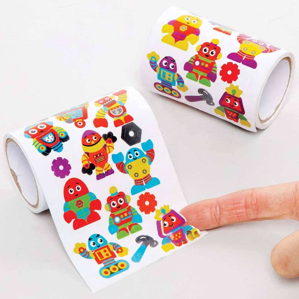 Robot Sticker Rolls Value Pack (Pack of 720) Stickers
