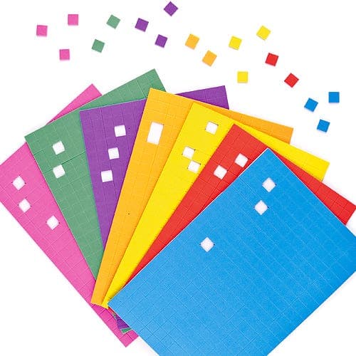 Self-Adhesive Foam Mosaic Squares (Pack of 1950) Craft Embellishments