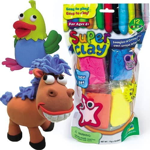 SuperClay Value Pack (Each) Natural Craft Materials 12 assorted colours