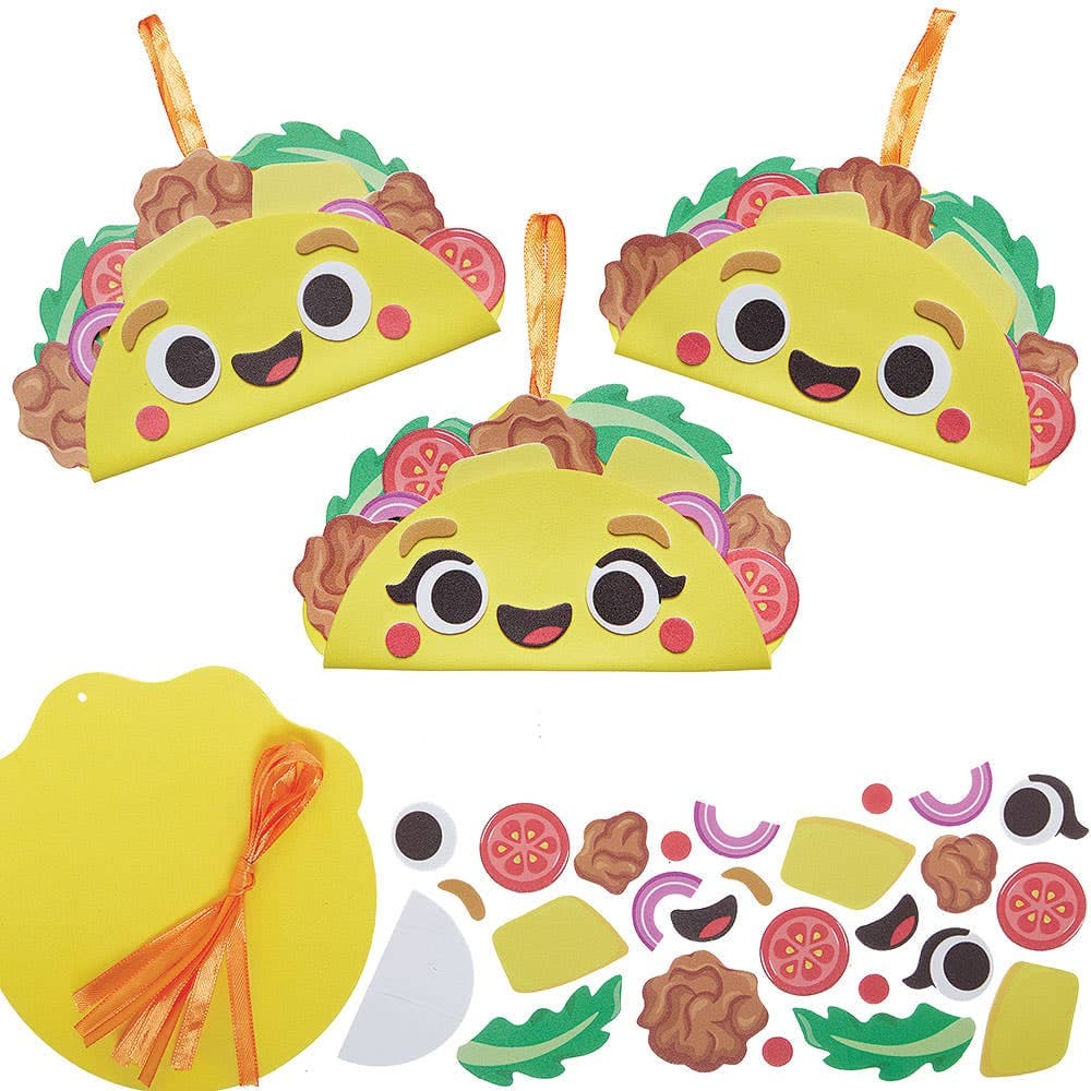 Make Your Own Taco Decoration Kits (Pack of 5)