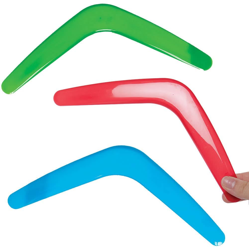 Boomerang Toys Rainbow Colours (Pack of 6) 6 assorted colours - Red, Orange, Yellow, Blue, Green & Purple