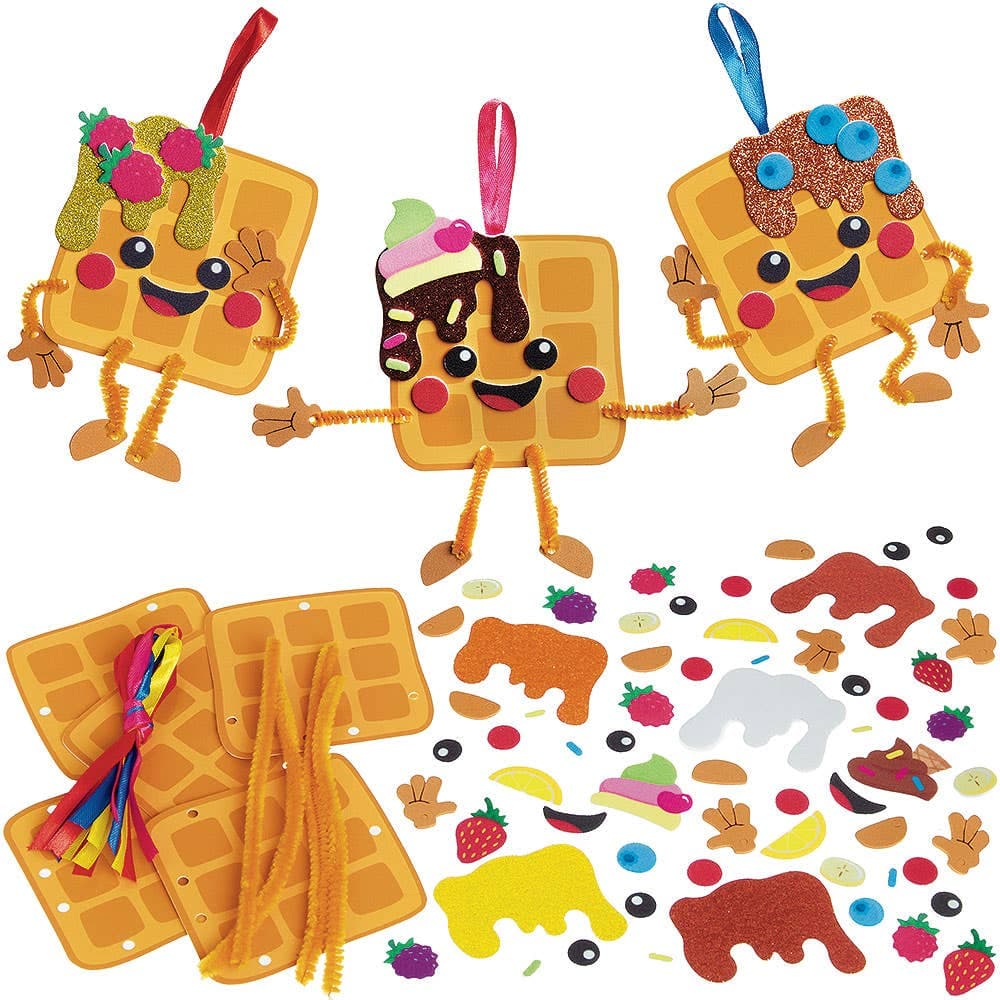 Waffle Mix & Match Decoration Kits (Pack of 8)
