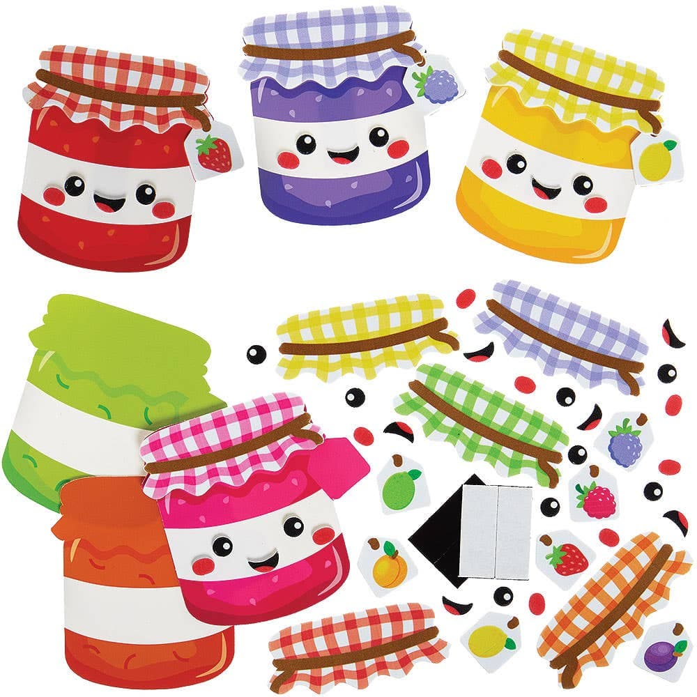 Jam Jar Mix & Match Magnet Kits (Pack of 8)