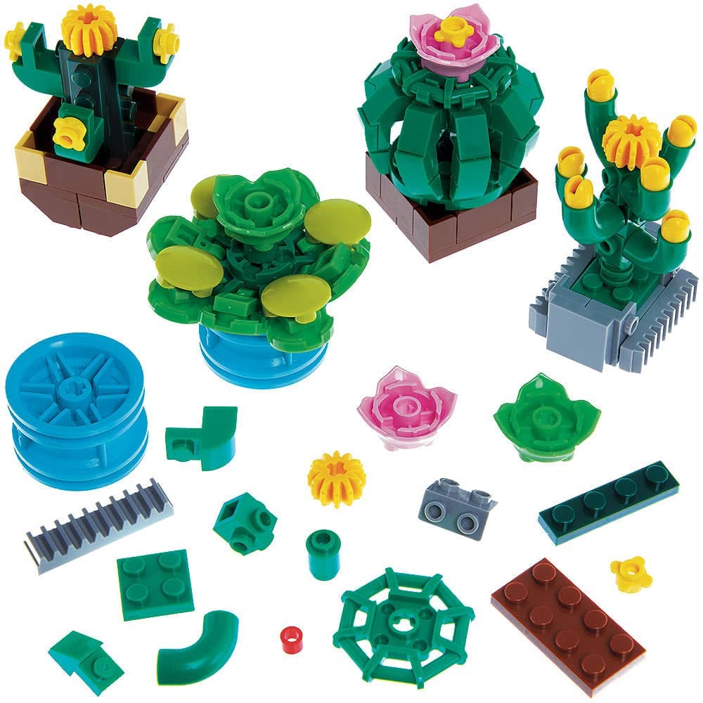 Cactus Building Brick Kits (Pack of 4)