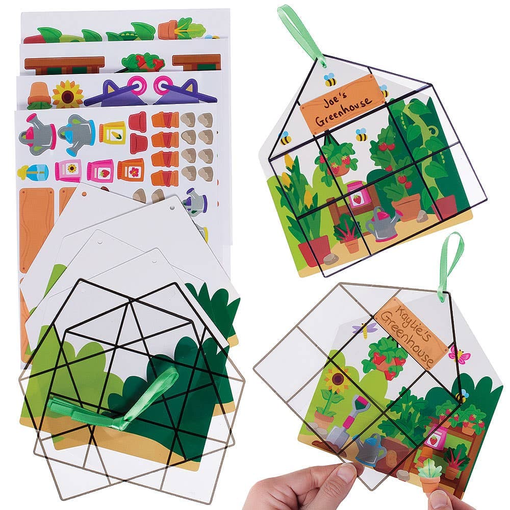 Greenhouse Sticker Scene Decoration Kits (Pack of 4)